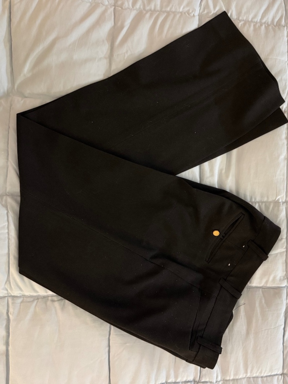 CALVIN KLEIN BLACK BOOTCUT 4P PANTS